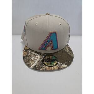 New Era 59FIFTY Arizona Diamondbacks Stone Real Tree Fitted Hat Cap Size 8
